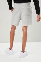 Men Basic Drawstring Shorts in Heather Grey Large