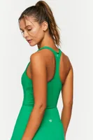 Women's Active Racerback Bodysuit in Green Haze Small