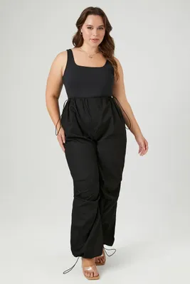 Women's Poplin Cargo Pants 2X