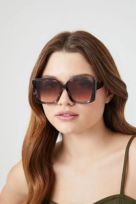 Tortoiseshell Square Sunglasses in Brown/Brown