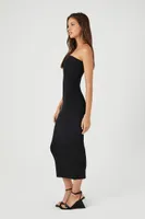 Women's Compact Ribbed Knit Midi Tube Dress