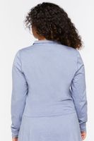 Women's Half-Zip Top in Blue Mirage, 0X