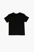 Girls Organically Grown Cotton T-Shirt (Kids) in Black/Cream, 5/6