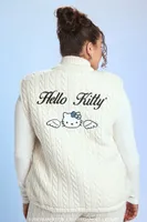 Women's Angel Hello Kitty Vest in Cream, 1X