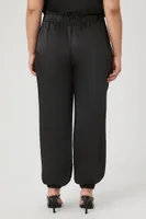 Women's High-Rise Joggers in Black, 2X