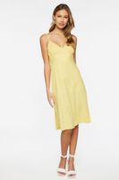 Women's Linen-Blend Cami Midi Dress in Mimosa Medium