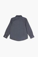 Kids Cotton Shirt (Girls + Boys) in Charcoal, 9/10