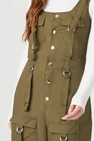 Women's Utility Cargo Jumpsuit in Cypress Small