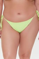 Women's String Bikini Bottoms Lime,