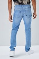 Men Basic Slim-Fit Jeans in Medium Denim, 32