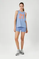 Women's Active 21 Graphic Tank Top in Dress Blues/Sunset Small