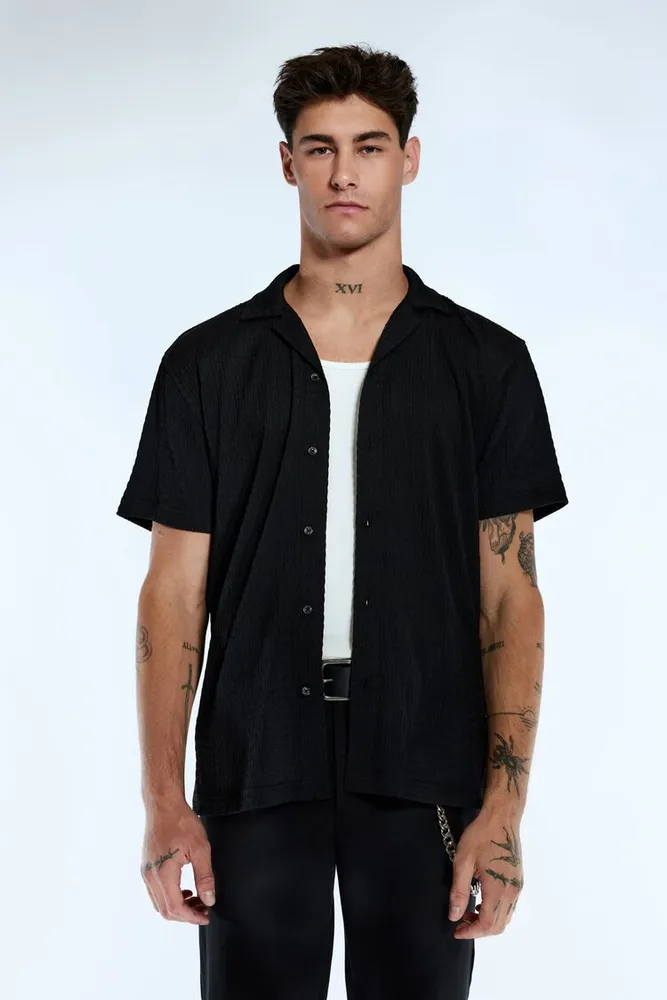 Men Rayon Short-Sleeve Shirt