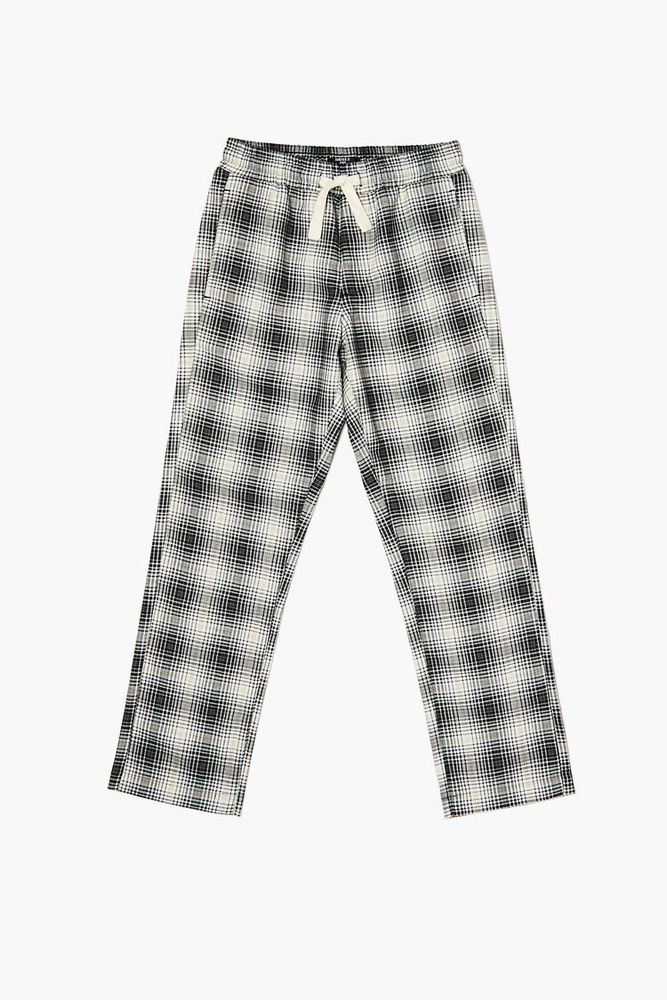 Women Buffalo Plaid Pajama Bottoms with Pockets Drawstring Plaid