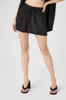 Women's Short-Sleeve Shirt & Shorts Set in Black Small