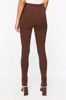 Women's Split-Hem Skinny Pants in Walnut Medium