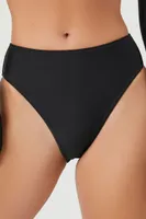 Women's High-Rise Bikini Bottoms in Black Small