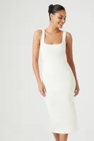 Women's Bodycon Tank Midi Dress in Vanilla Medium