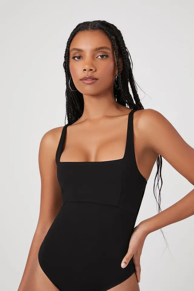 Buy FOREVER 21 Square-Cut Bodysuit 2024 Online