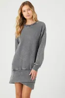 Women's Fleece Pullover Mini Dress