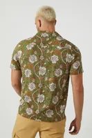 Men Ornate Floral Print Shirt