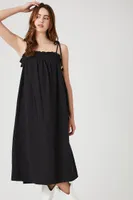 Women's Tie-Strap Shift Midi Dress