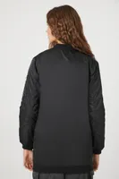 Women's Longline Bomber Jacket Small