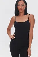 Women's Fitted Cami Jumpsuit in Black Large