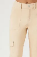 Women's Twill Straight-Leg Cargo Pants