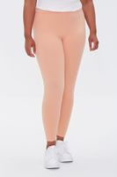 Women's Basic Organically Grown Cotton Leggings Peach,