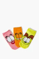 Garfield Ankle Socks Set in Orange