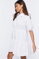 Women's Tiered Mini Shirt Dress