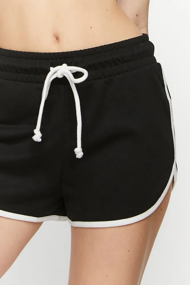 Women's French Terry Drawstring Ringer Shorts