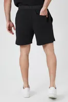 Men French Terry Drawstring Shorts in Black, XXL