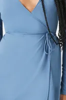 Women's Contour Wrap Mini Dress