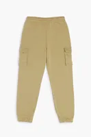 Kids Cargo Joggers (Girls + Boys) Tan,