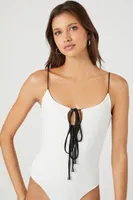 Women's Contour Reversible Bodysuit in Black/White Medium