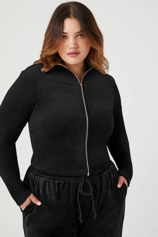 Women's Velour Zip-Up Jacket