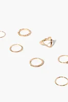 Women's Assorted Ring Set in Gold, 7