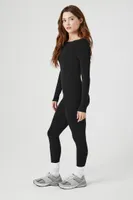 Women's Fitted Open-Back Jumpsuit in Black Large