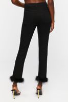 Women's Feather-Hem Jeans in Black, 27