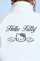 Women's Angel Hello Kitty Velour Jacket Vanilla,