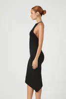 Women's Sweater-Knit Bodycon Halter Midi Dress