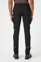 Men Slim-Fit 3D Pocket Pants in Black, 34