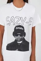 Women's Eazy-E Oversized Graphic T-Shirt in White, Size M/L