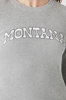 Women's Montana Thermal Graphic T-Shirt in Heather Grey Medium