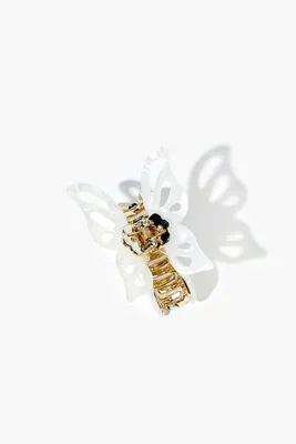 Butterfly Hair Claw Clip in White