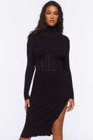 Women's Ribbed Midi Sweater Dress