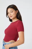 Women's Curved-Hem Cropped T-Shirt