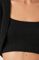 Women's Crop Top & Shrug Sweater Set