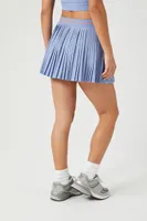 Women's Active Pleated Wrap Skort in Dress Blues/Sunset Small